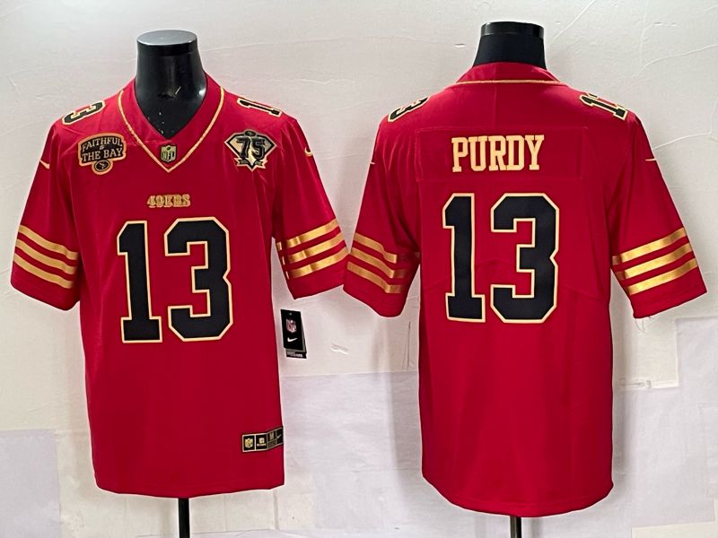 Men Nike San Francisco 49ers #13 Purdy red Limited NFL 2025 Jersey 0055->san francisco 49ers->NFL Jersey